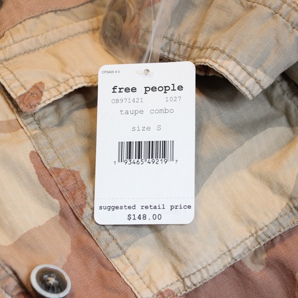 Free People Lead The Way Taupe Combo Camo … - Picture 5 of 7